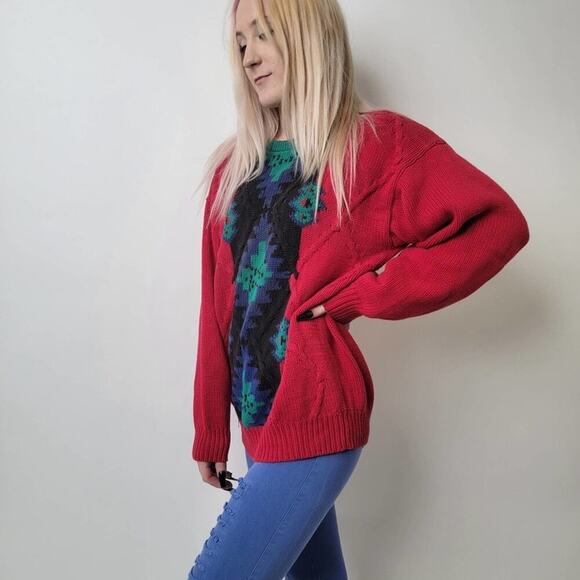 Vintage 80's Gant Handmade Knit Sweater - L - Picture 6 of 7